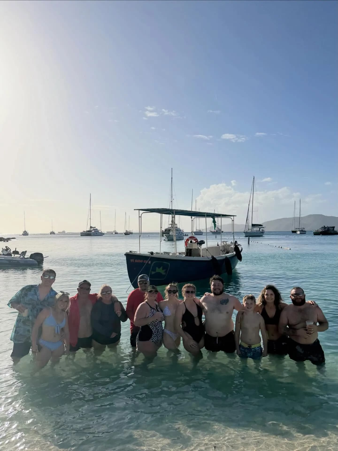 The Taco Tug Navy Motor Whaleboat boat tour in St. Thomas, USVI